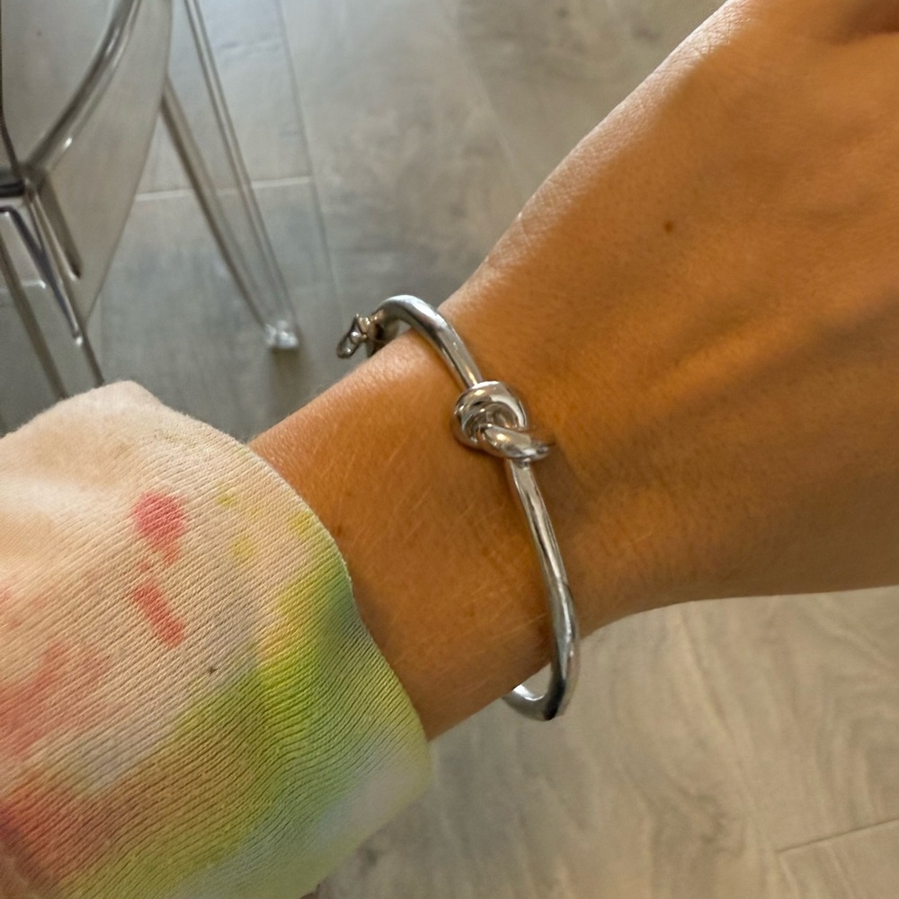 Silver Kate Spade bracelet. Never been worn!